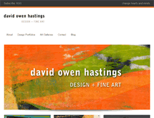 Tablet Screenshot of davidowenhastings.com